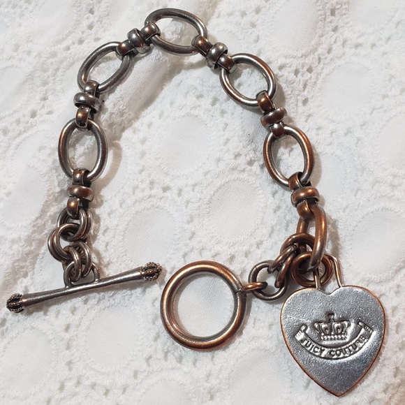 Juicy Couture Vintage Y2K Silver CharmLinkBracelet - Picture 2 of 10